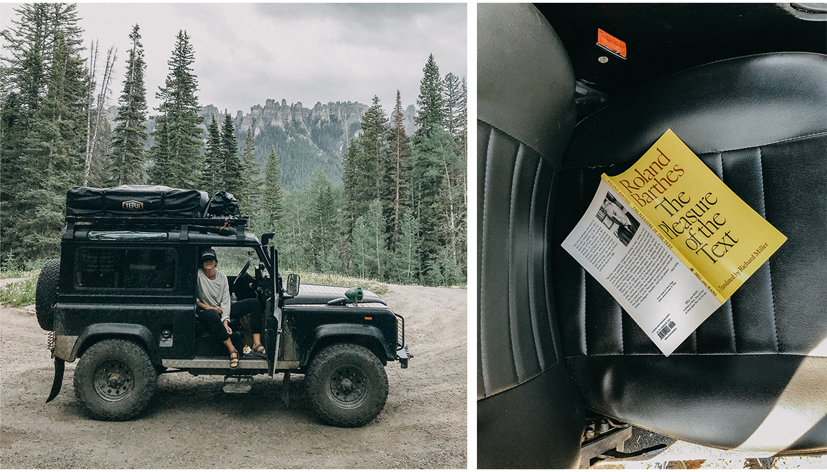 Liz Young in Jeep