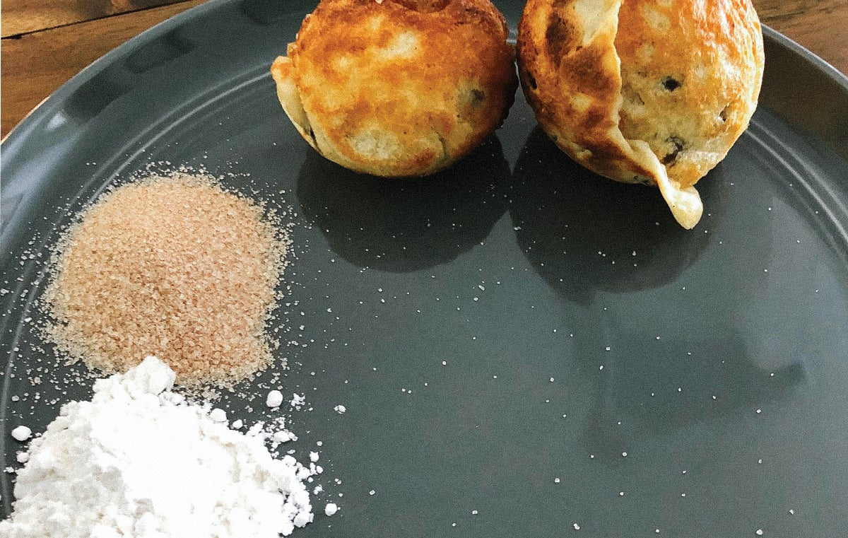 Traditional ferden pastries on plate