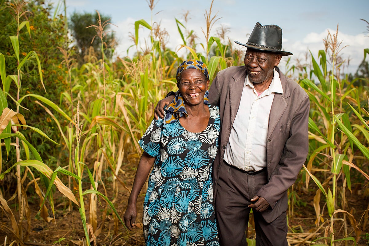 Portrait of Sarah with her husband Peter