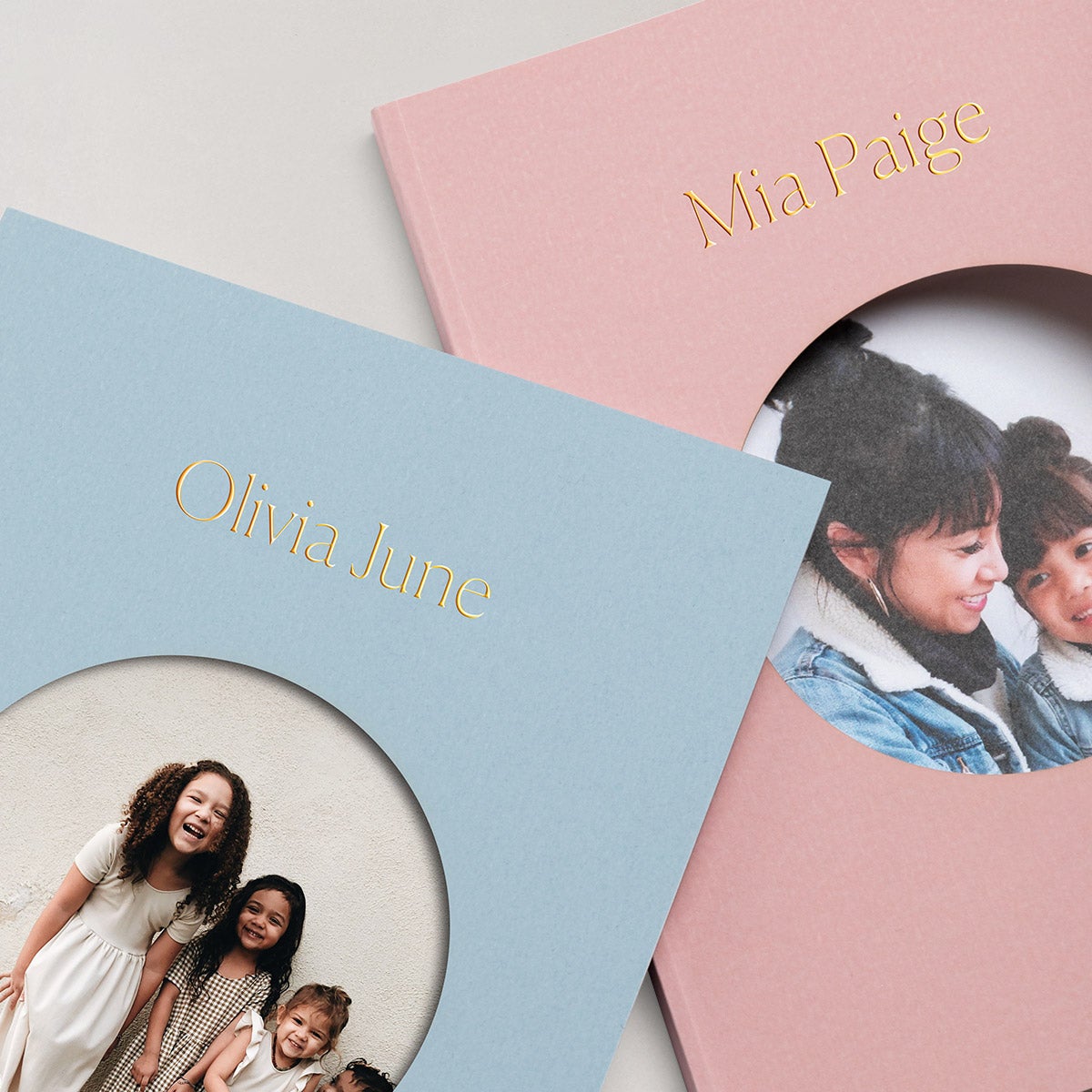 Color Series Photo Books with names and photos of children on covers