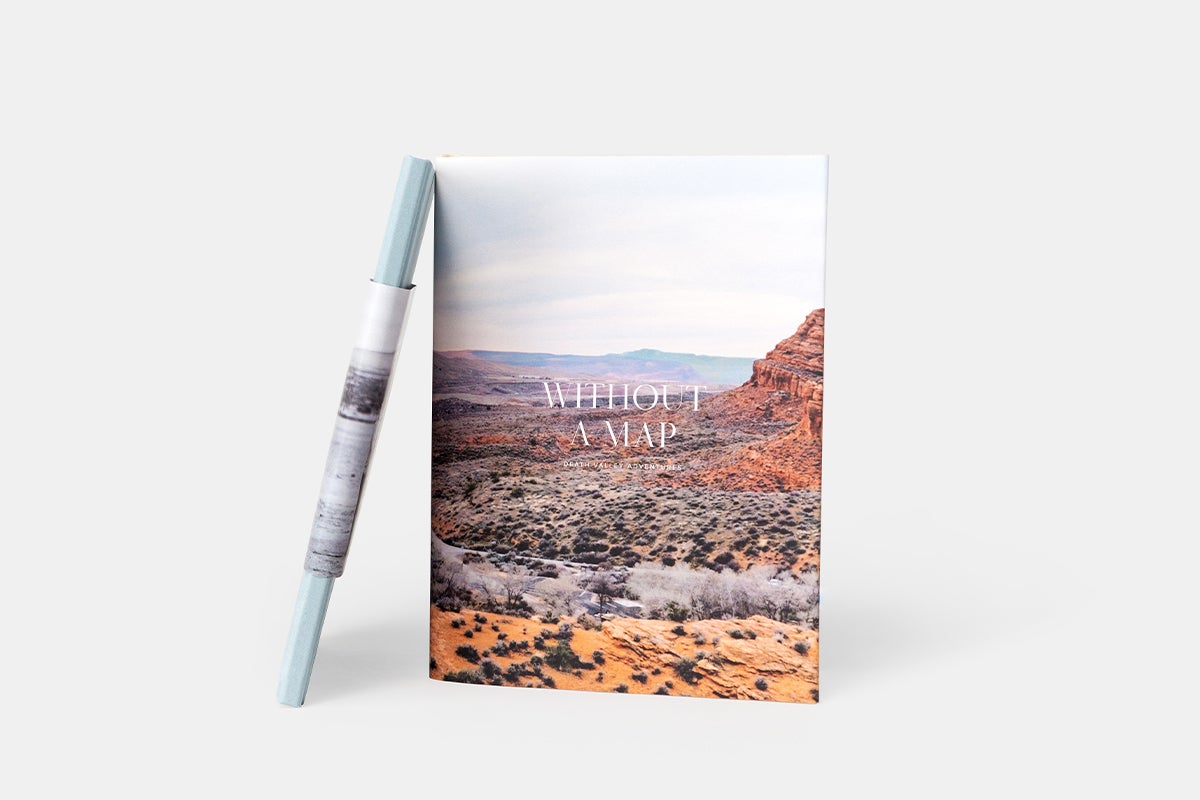 Hardcover Travel Photo Book with photo of Moab on the cover