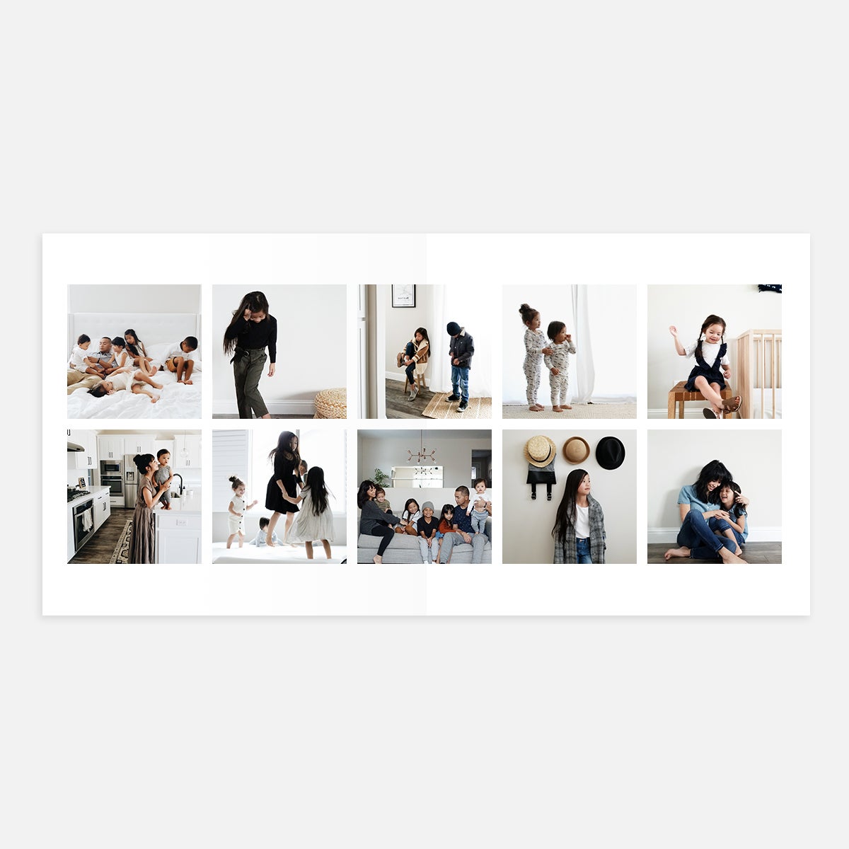 10 photo strip layout in Signature Layflat Album