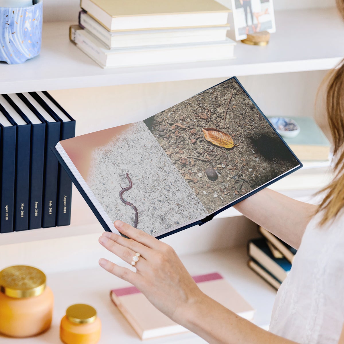 Photos take by a little one printed as a photo book
