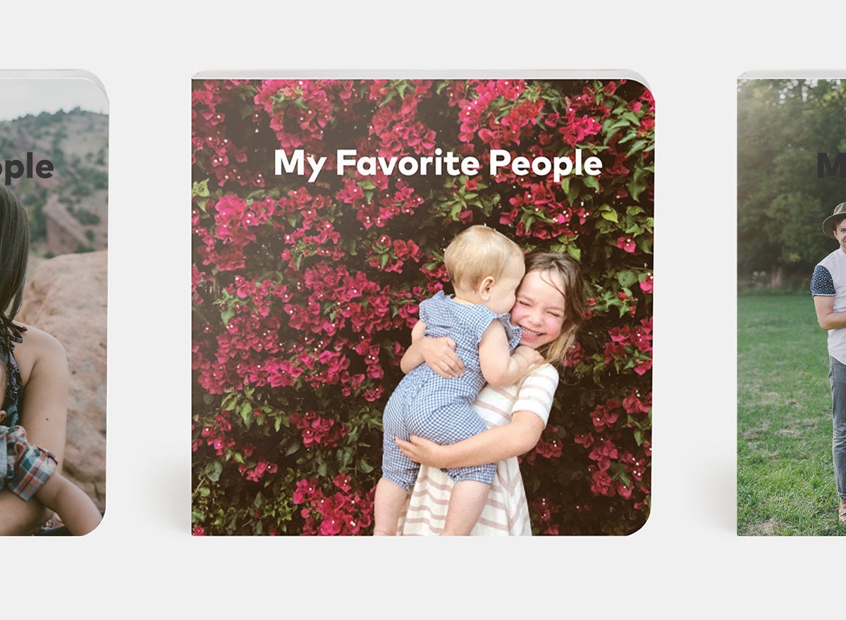 My favorite people theme with young girl holding baby sibling on the cover