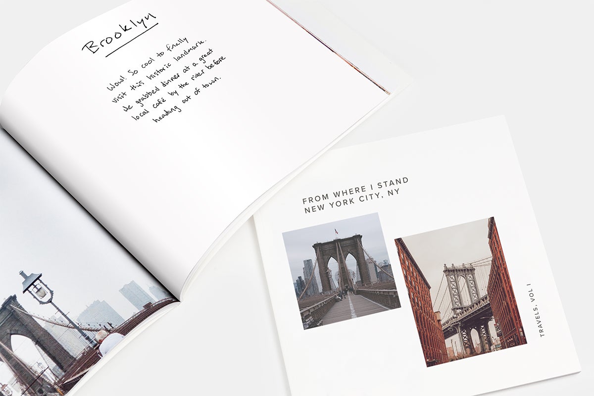 Mini Photo Book turned into DIY trravel journal of New York City