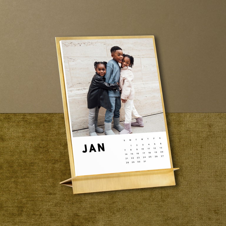 Brass Easel & Calendar