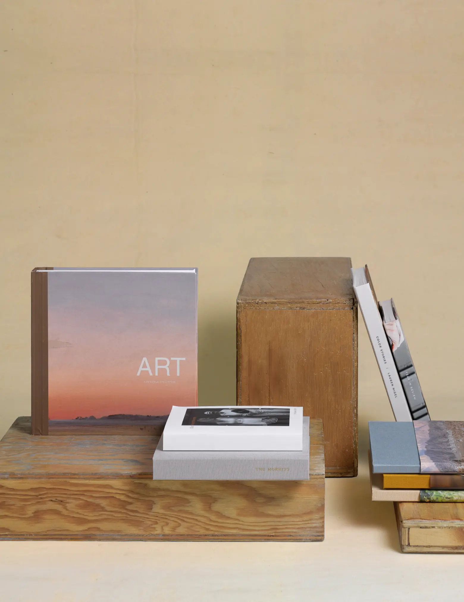 layflat photo album flipping through pages