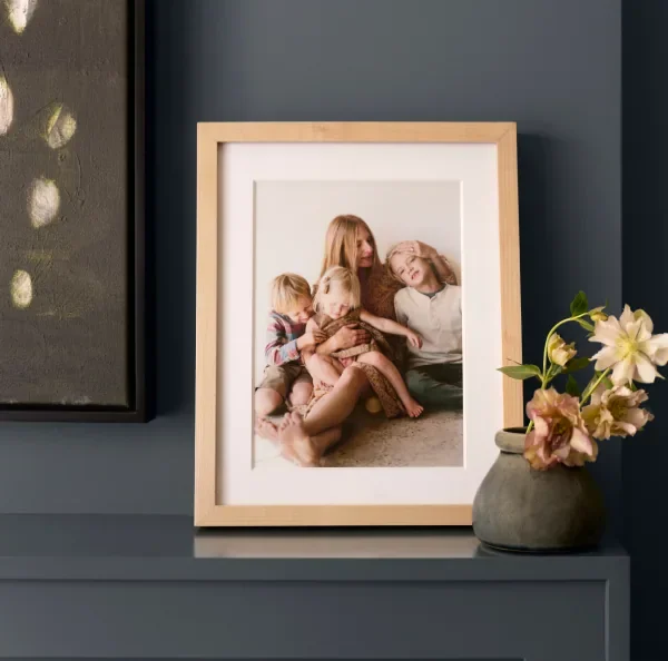 Framed family photo