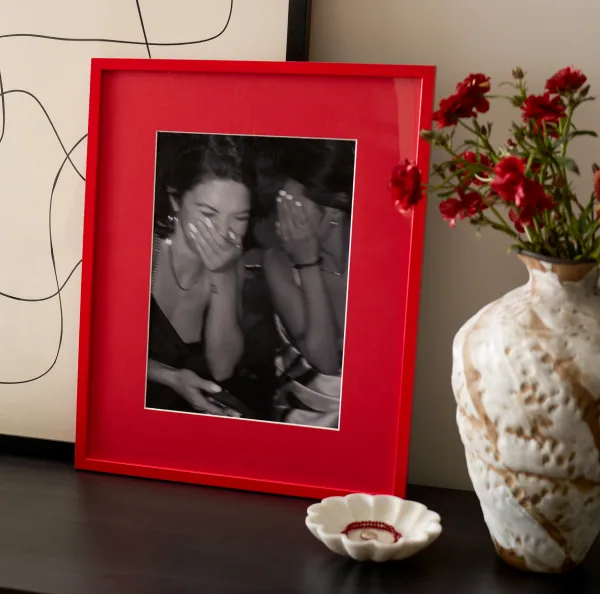 Framed family photo