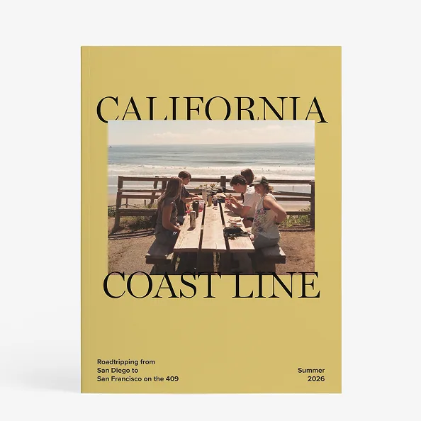Yellow California Coastline softcover photo book
