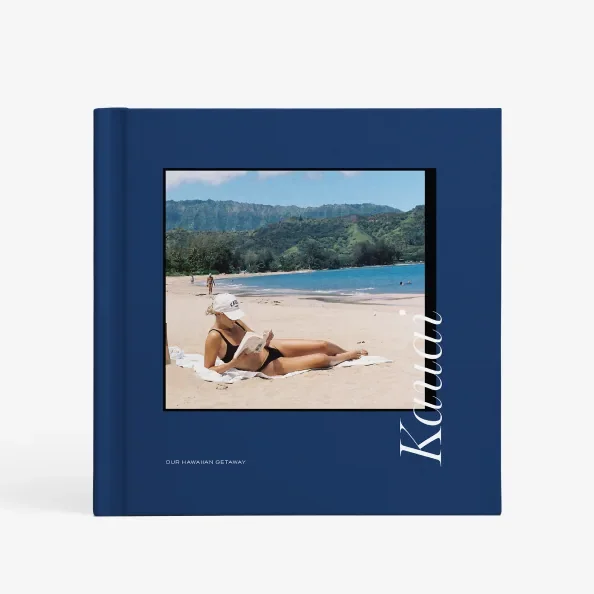 Blue Kauai hardcover photo book