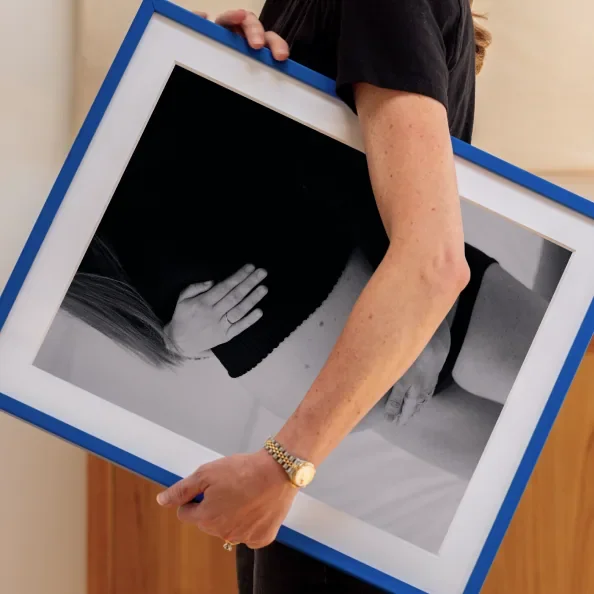 A custom framed photograph