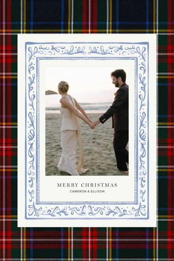 Illustrated holiday card