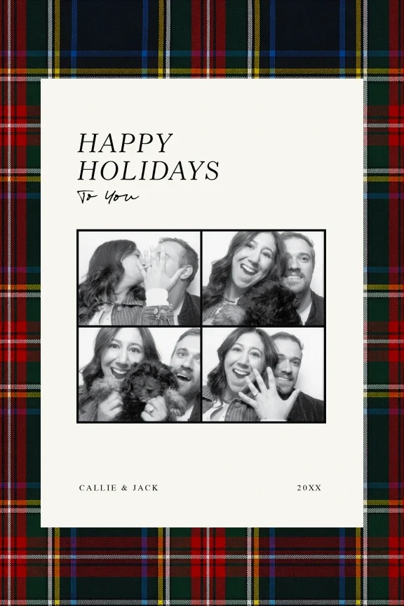 Holiday card with multiple photos