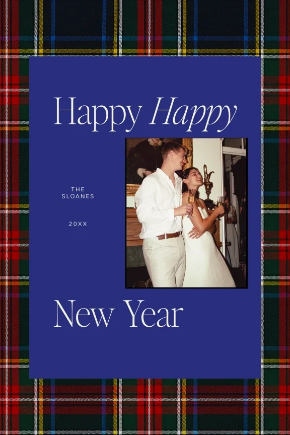 Bold photo holiday card
