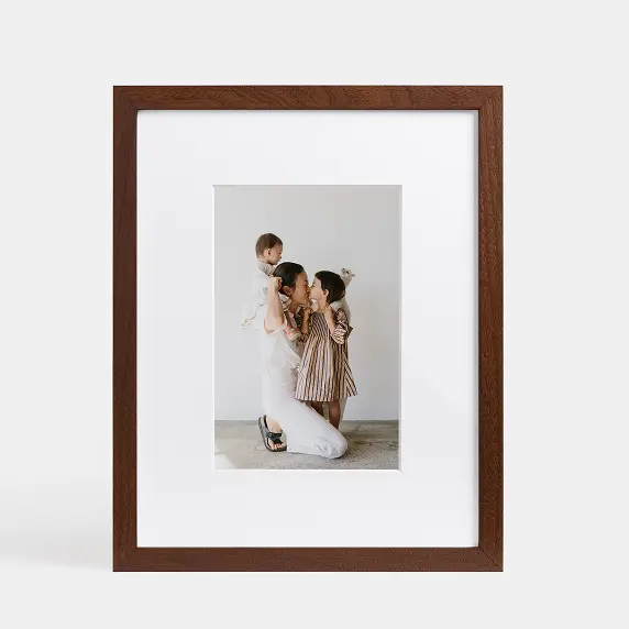 Gallery Frame in Frame Finish Walnut.