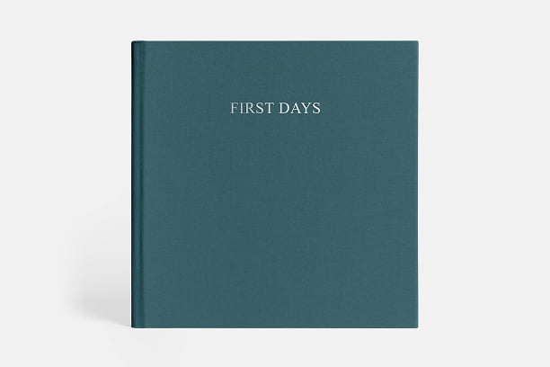 Layflat Photo Album with Foil Stamped Cover text.