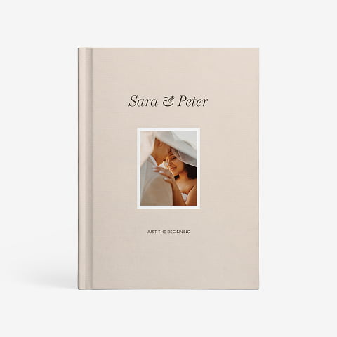 Wedding Photo-wrapped Hardcover.