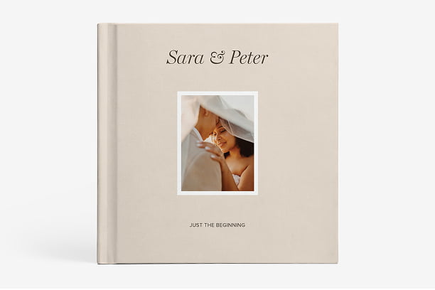 Wedding Photo-wrapped Hardcover.