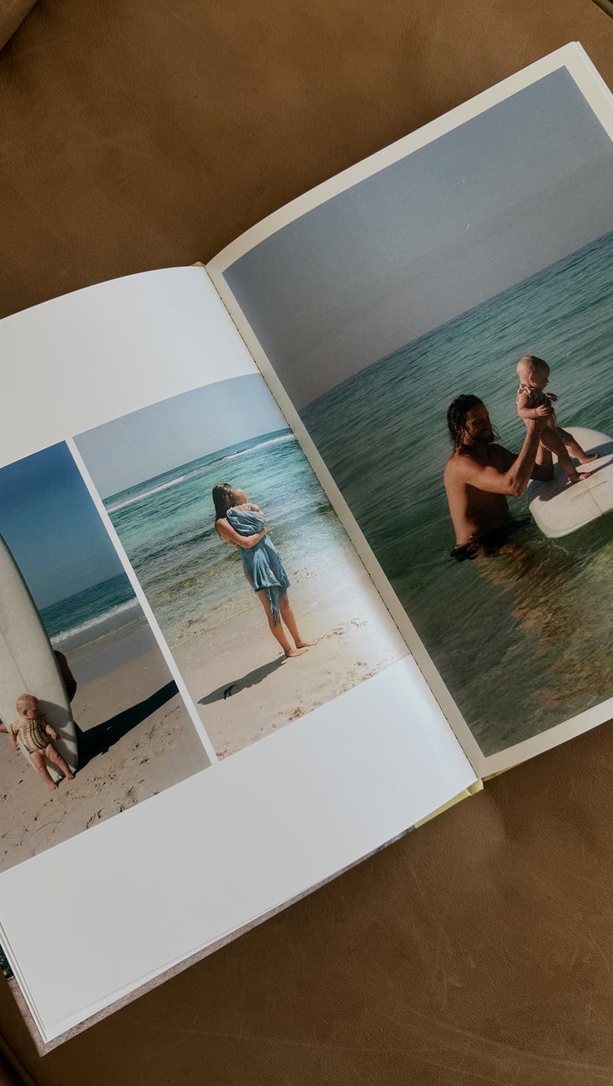 Photo-Wrapped Hardcover Book with summer sailing memories
