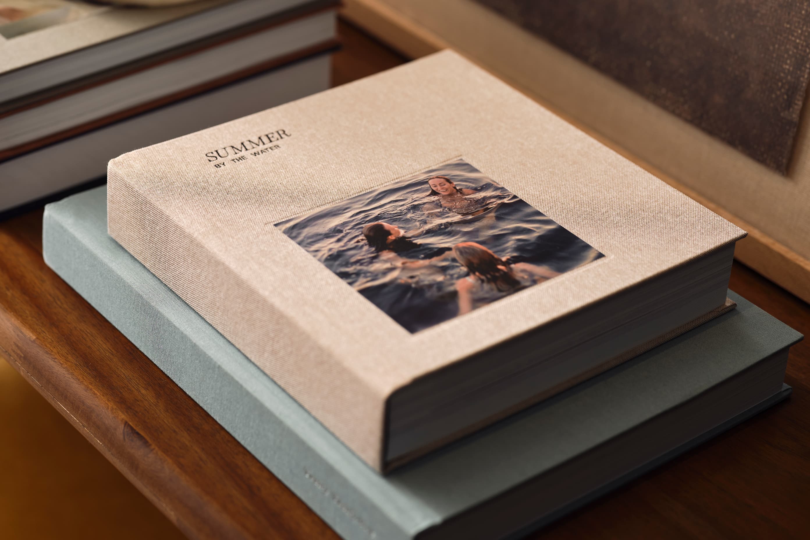 Open photo book designed by the Artifact Uprising Design Studio