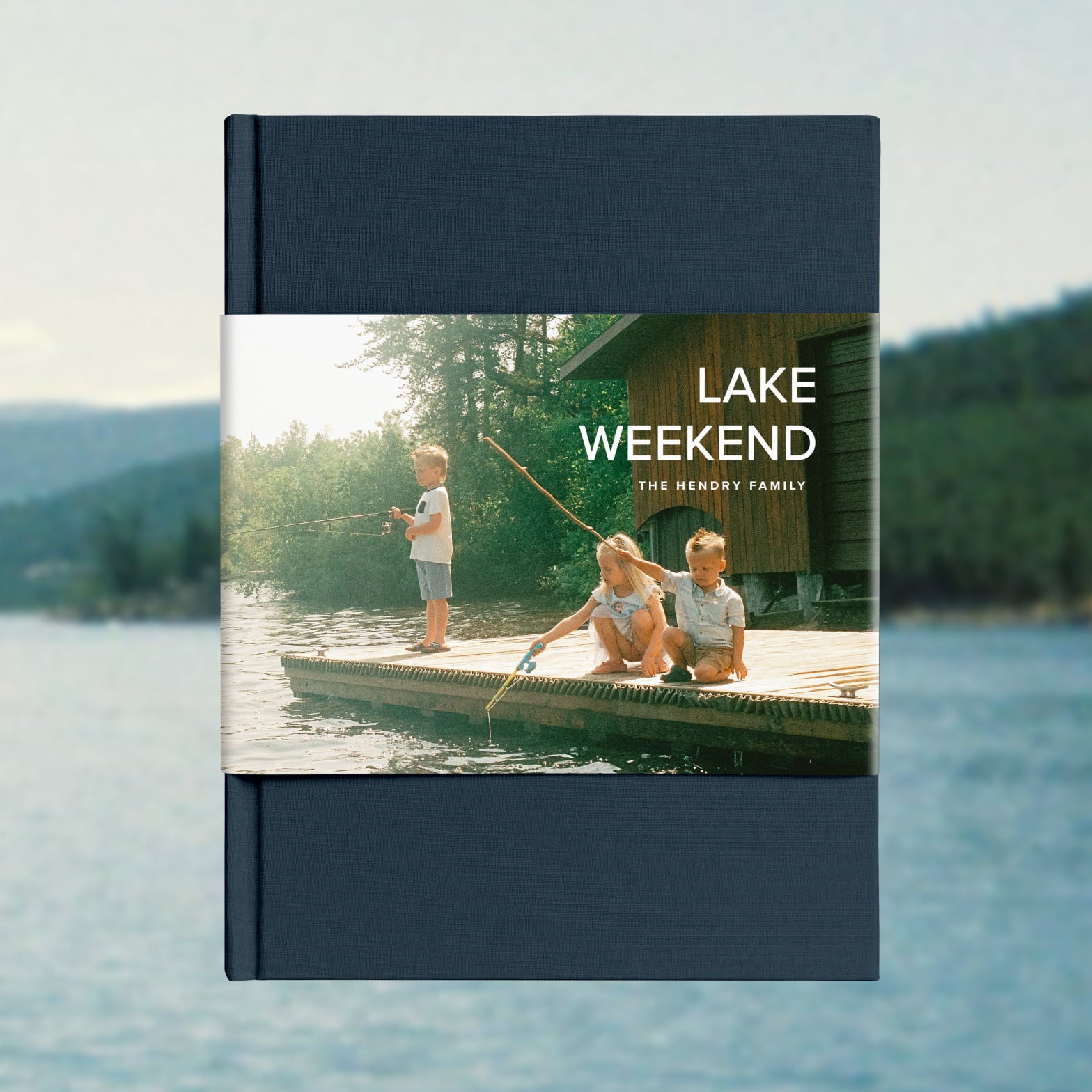 Lake weekend hardcover photo book