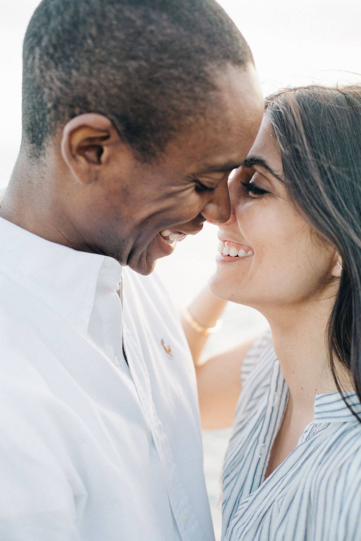 Photo of couple taken at initial test shoot when choosing a wedding photographer