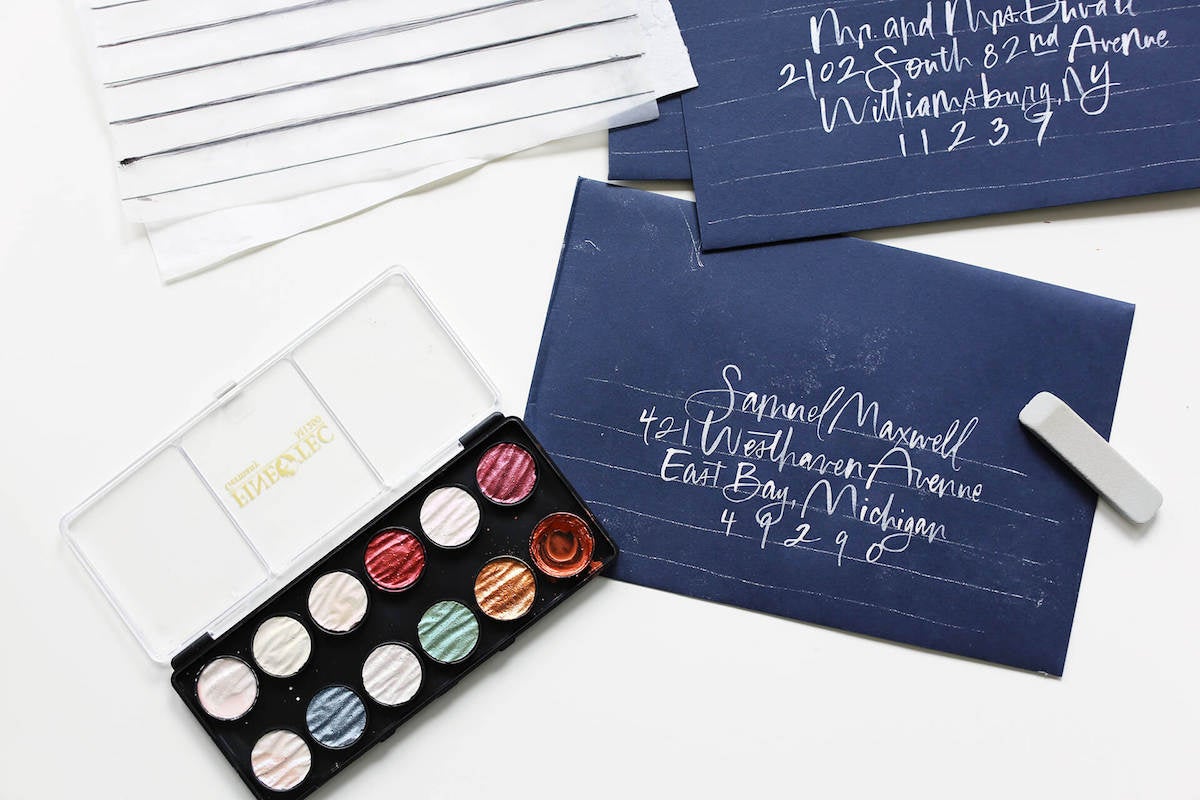 These Hand-Lettered Wedding Envelopes Will Give You Calligraphy