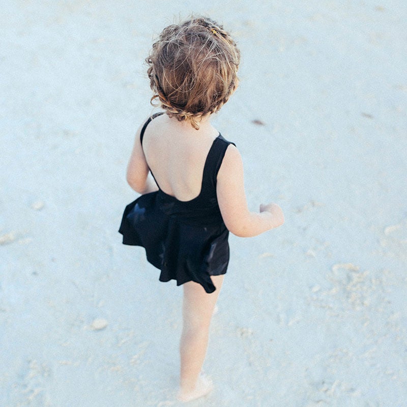 photo of little girl from at the beach album